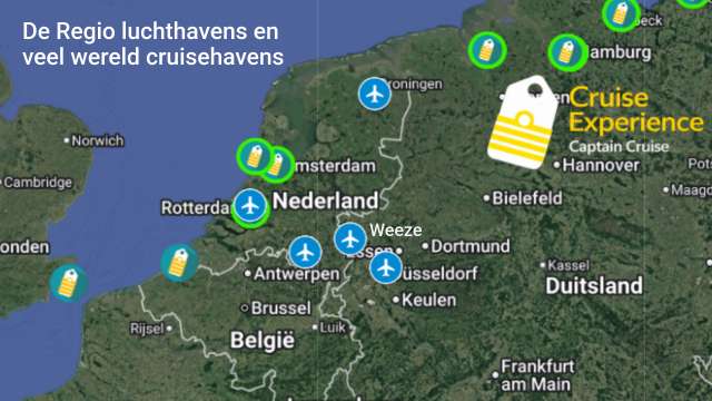 Cruisewijzer Interactieve Europa Cruisehaven kaart – 360° Beelden & Informatie